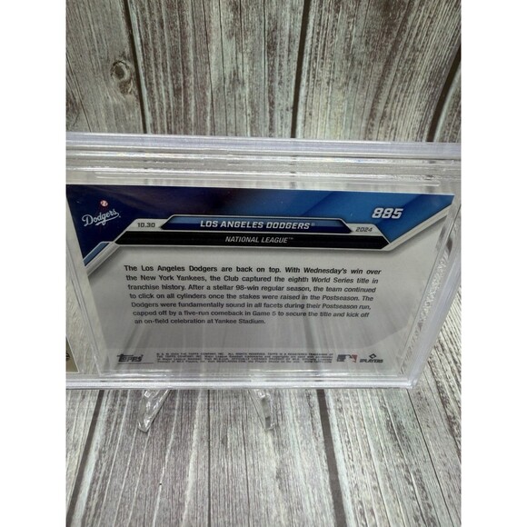 2024 TOPPS NOW #885 LOS ANGELES DODGERS/9478 World Series Win BGS 9.5 Gem Mint - Picture 10 of 10